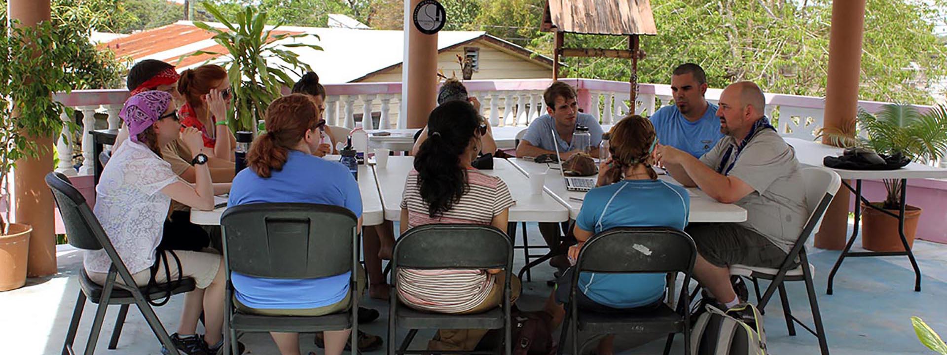Douglas Hume and Students of the 2013 Ethnographic Field School, Orange Walk Town, Belize Douglas Hume and Students of the 2013 Ethnographic Field School, Orange Walk Town, Belize