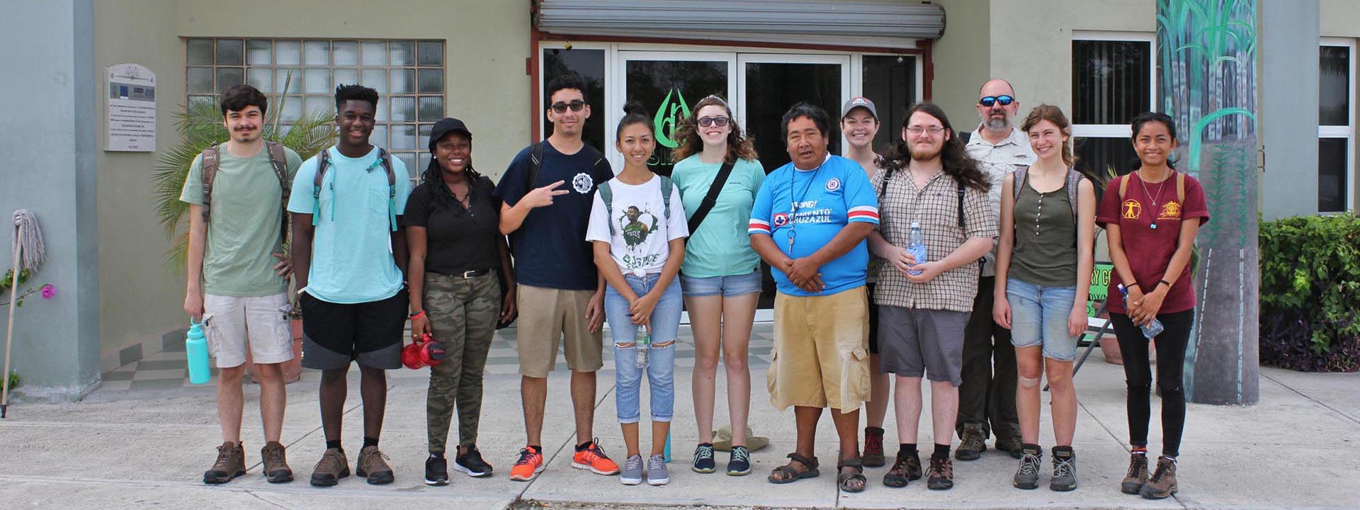 Douglas Hume and Antonio Novelo with Field School Participants at the Sugar Industry Research and Development Institute, Belize, 2019 Douglas Hume and Antonio Novelo with Field School Participants at the Sugar Industry Research and Development Institute, Belize, 2019