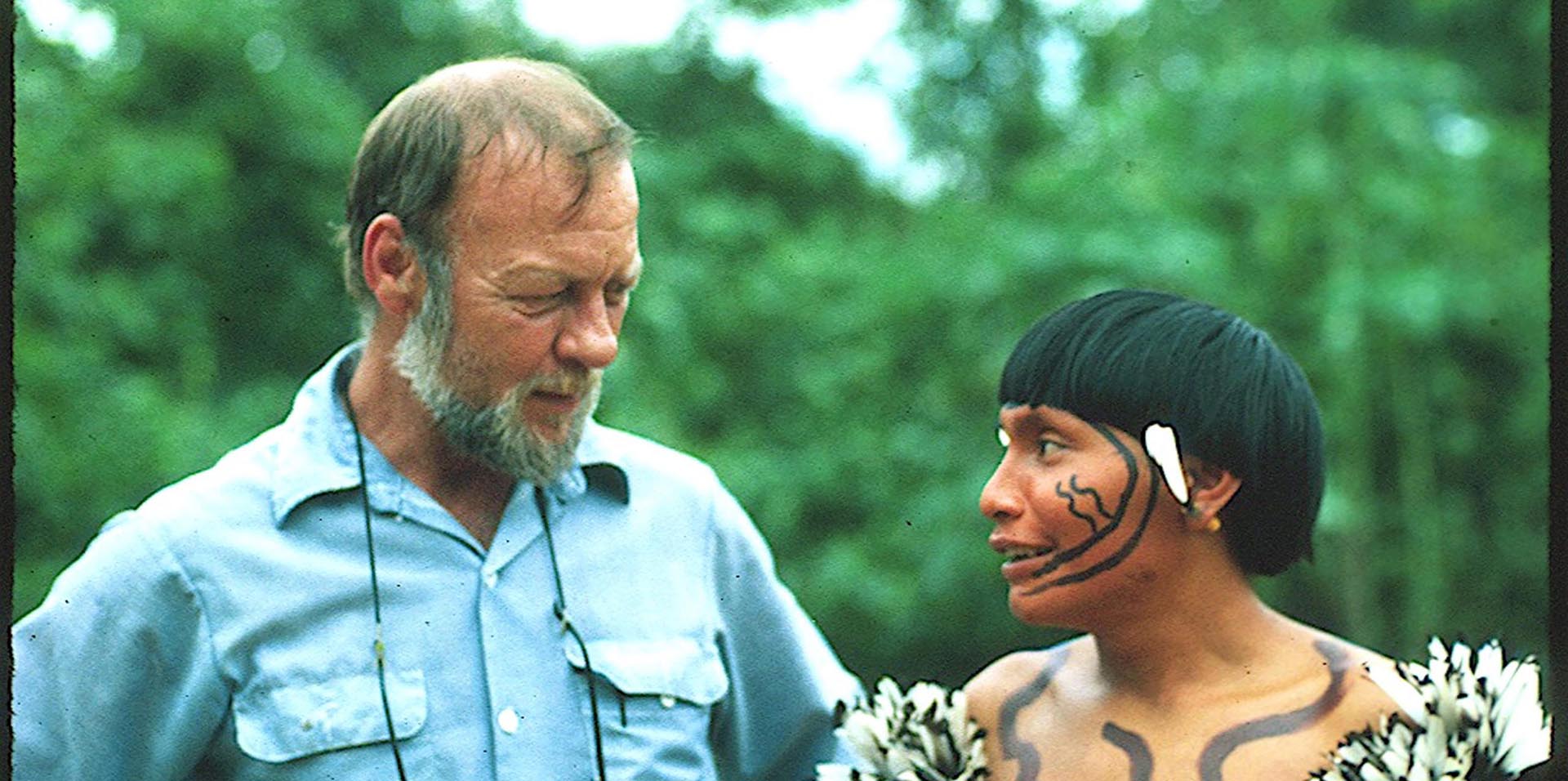 Napoleon Changon with a Yanomami Man Napoleon Changon with a Yanomami Man