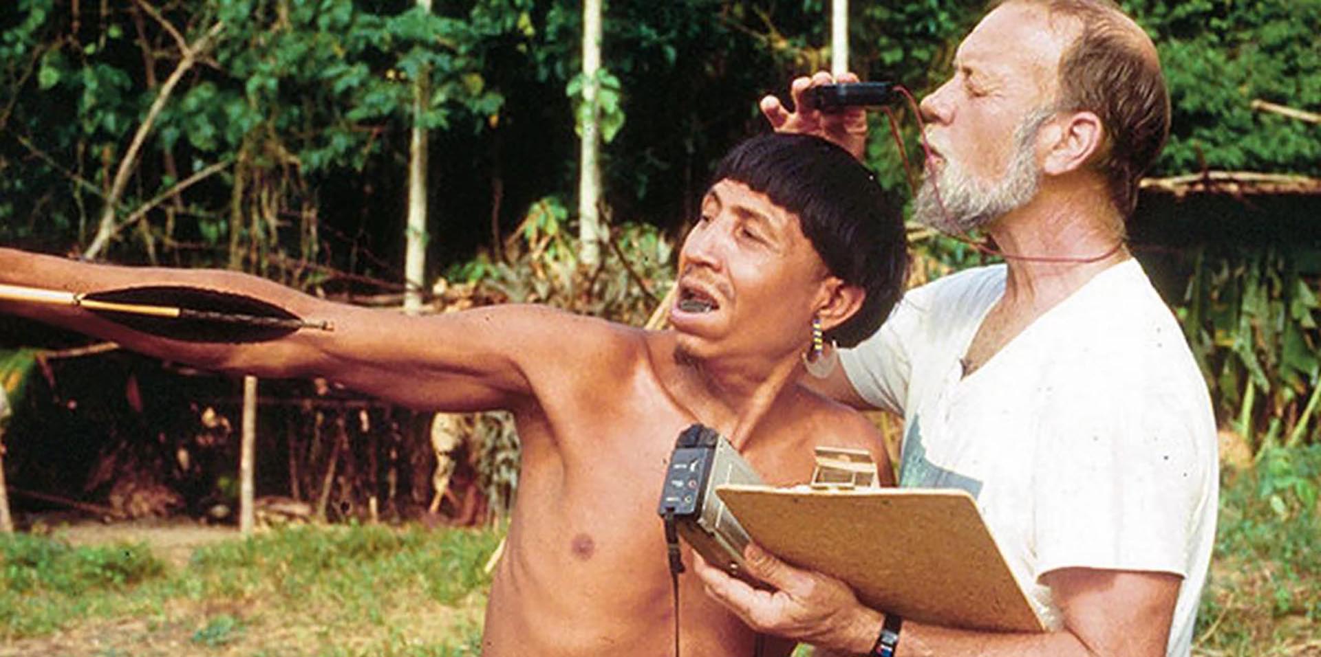 Napoleon Changon with a Yanomami Man Napoleon Changon with a Yanomami Man